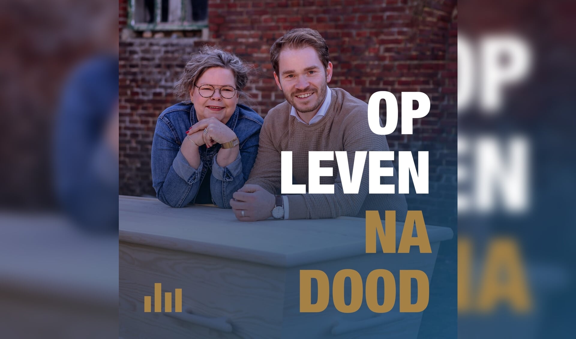 Marion Reefs en Roel Arts hebben onlangs de podcastserie Op leven na dood gelanceerd. 