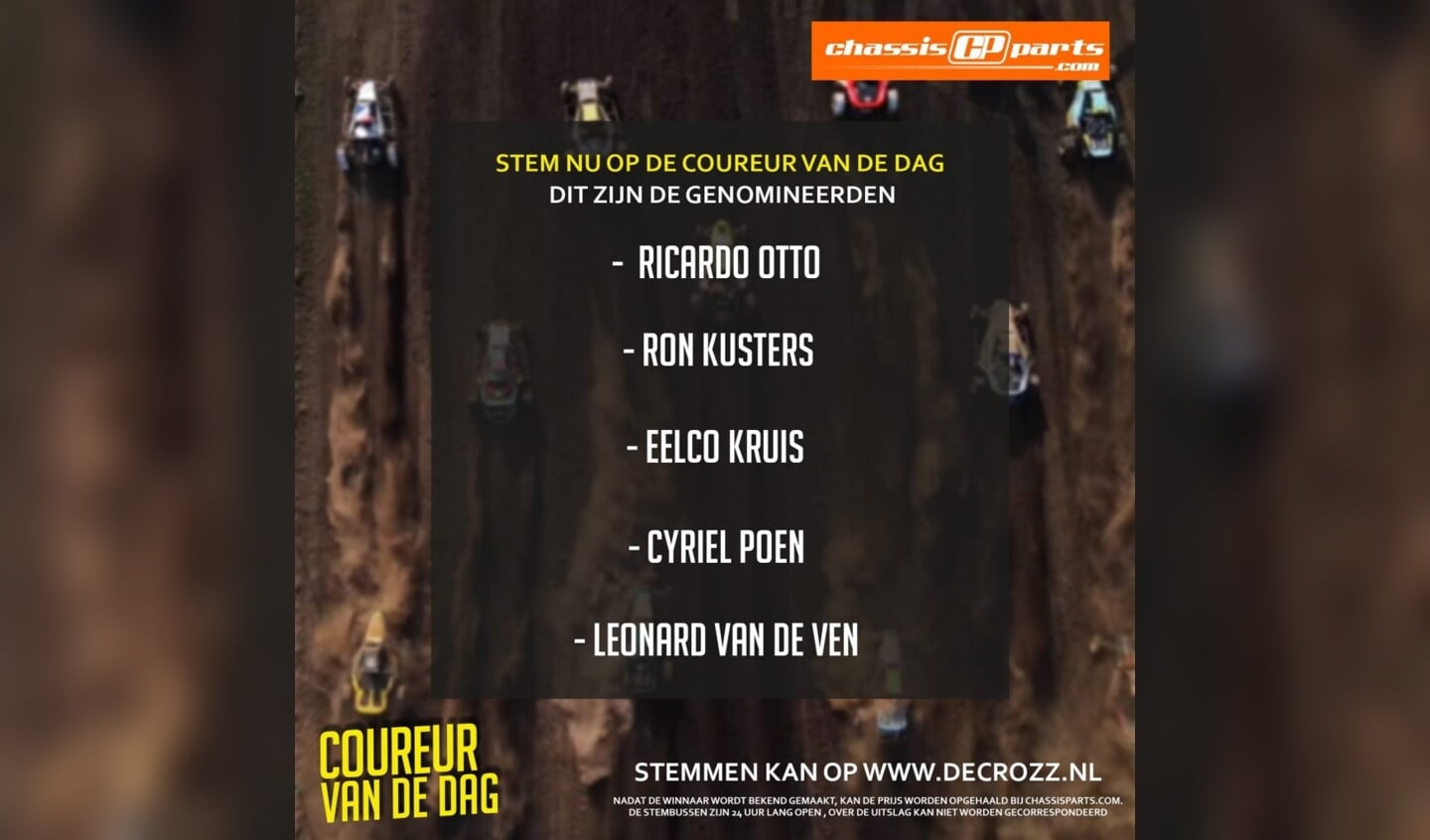 Stem op Ron Kusters als Coureur van de dag.
