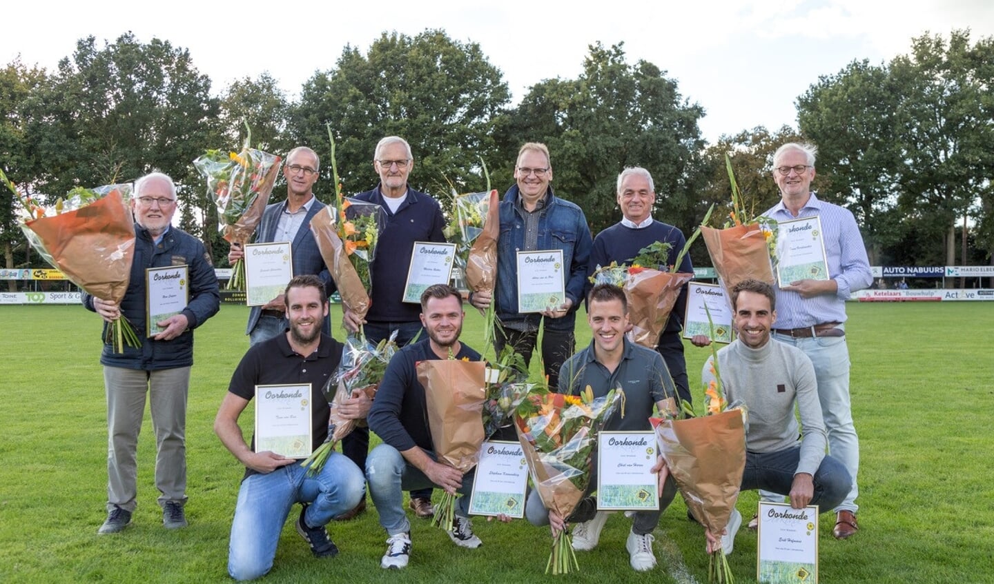 De jubilarissen van SSS'18 werden in het zonnetje gezet.