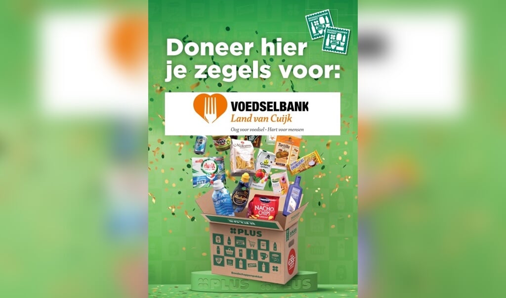 PLUS Verbeeten-klanten kunnen (een deel van) hun spaarzegels doneren aan de voedselbank. 