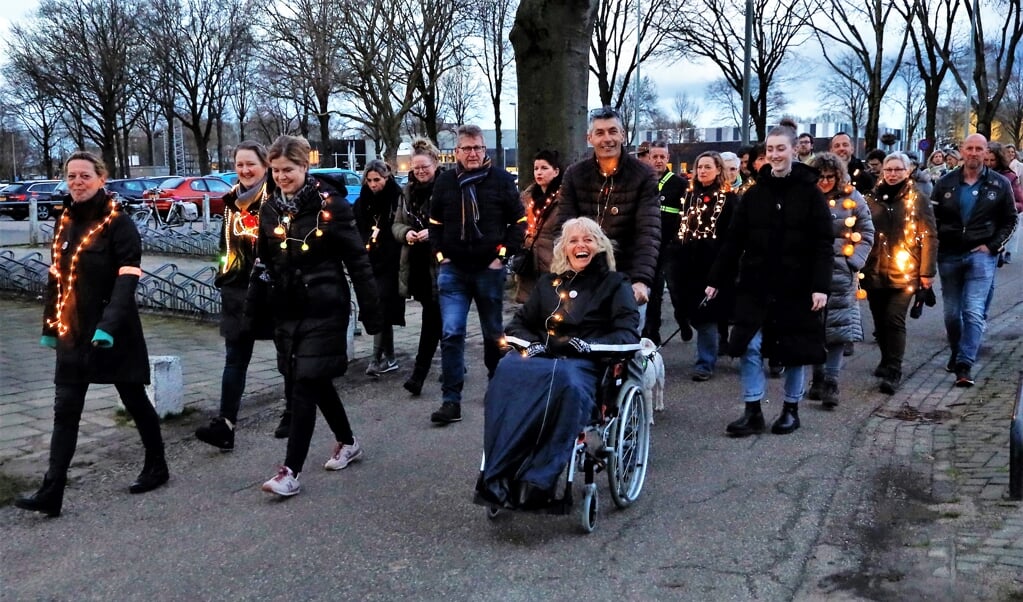 Monique van der Hoff was vol lof over de tweede editie van Light Walk of Hope. 