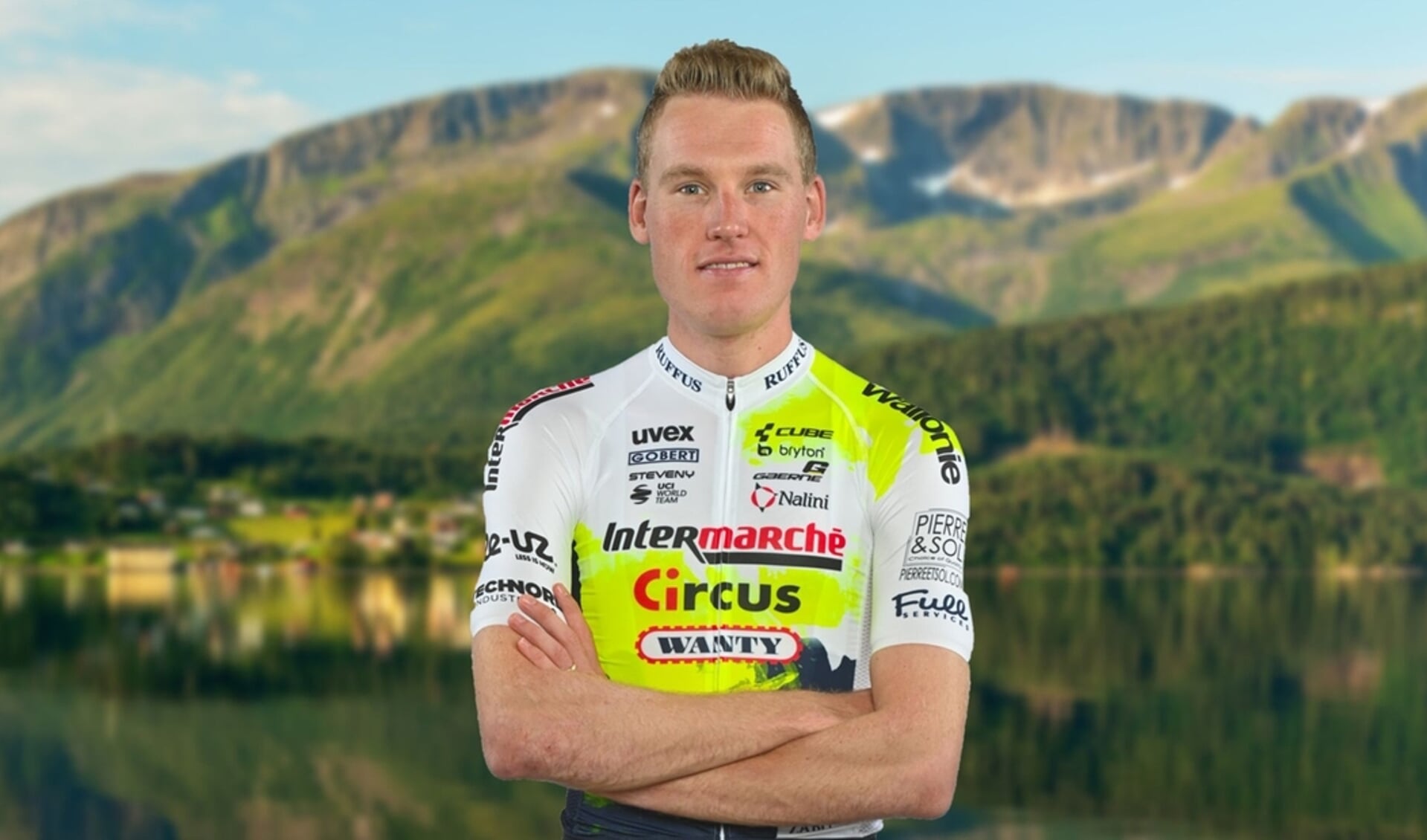 Mike Teunissen was de beste in de eerste etappe van de Ronde van Noorwegen. 