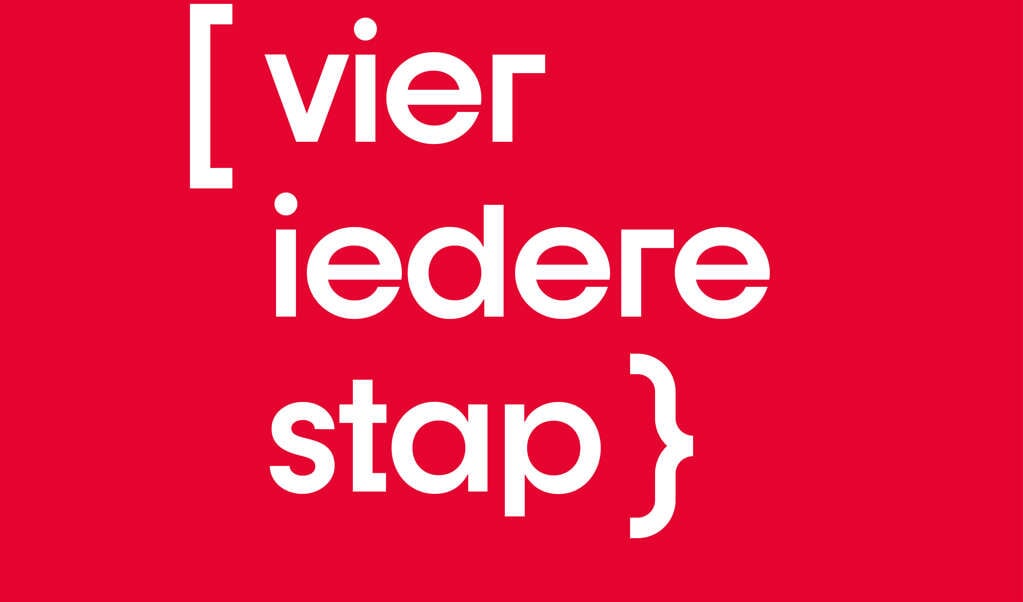 'Vier iedere stap', meldt de gemeente Land van Cuijk over de Nijmeegse Vierdaagse. 