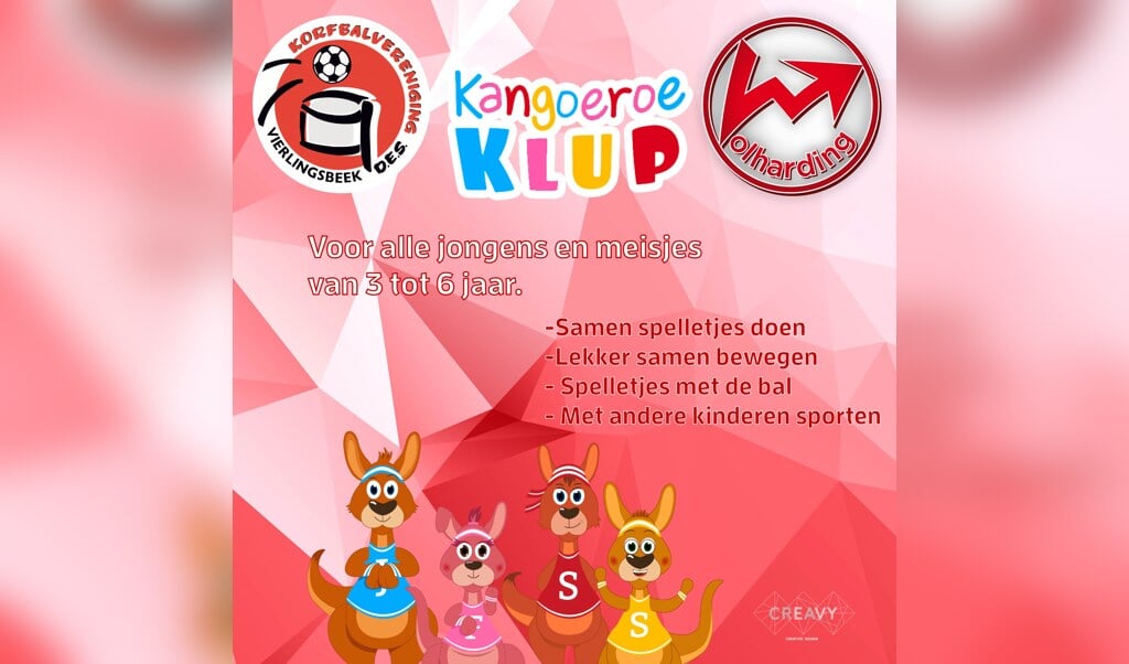 Jongens en meisjes van 3 tot 6 jaar zijn welkom bij de Kangoeroe Klup. 