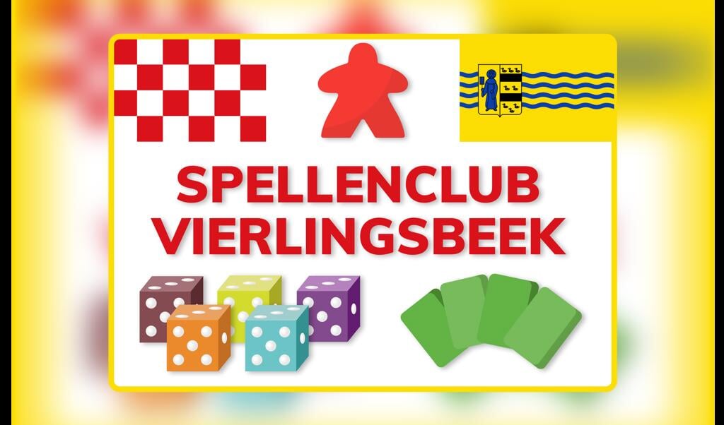 Het nieuwe logo van Spellenclub Vierlingsbeek. 