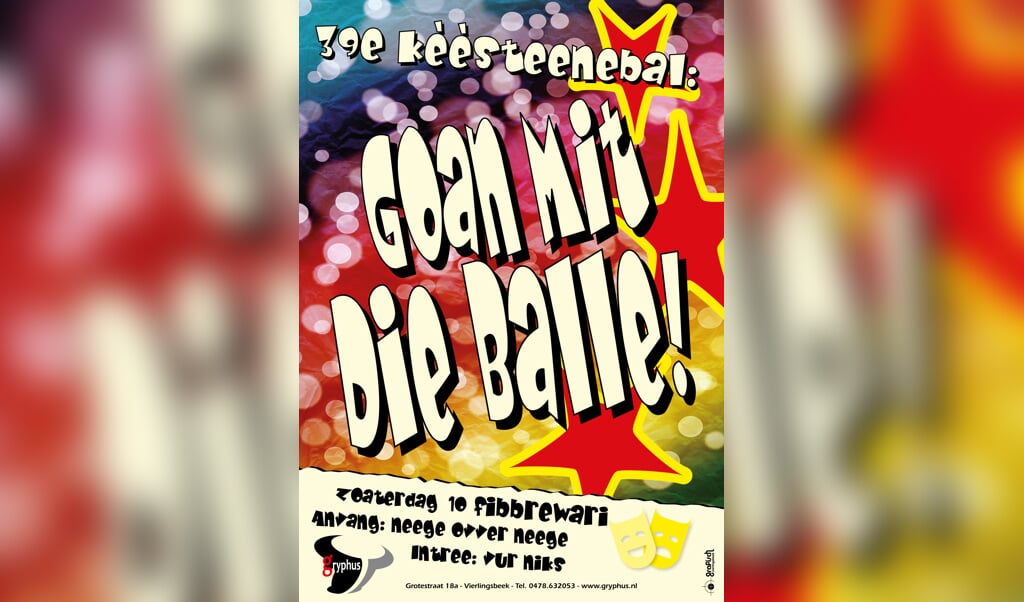  Goan Mit Die Balle! is het thema van het Kèèsteenebal.  