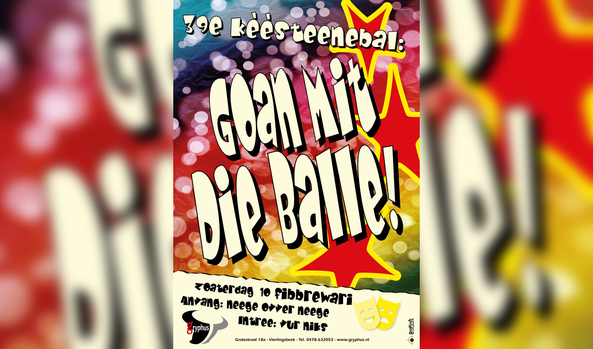  Goan Mit Die Balle! is het thema van het Kèèsteenebal.  