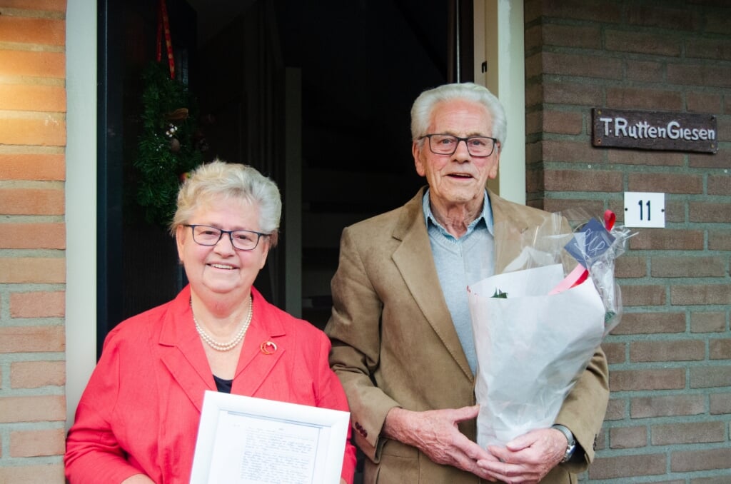 Echtpaar Annie en Theo Rutten-Giesen 60 jaar getrouwd