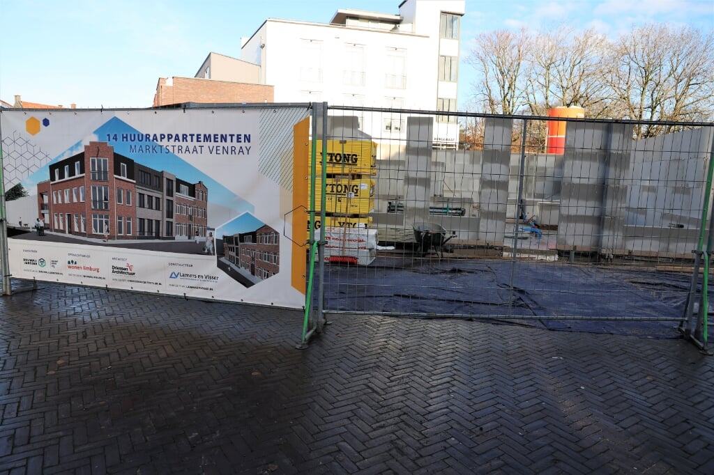 Aan de Marktstraat in het centrum van Venray worden 14 huurappartementen gerealiseerd.