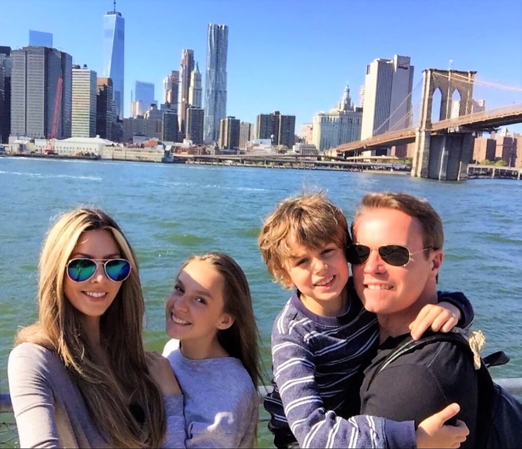Patricia, Alessia, Sean en Martin Philipsen in New York.