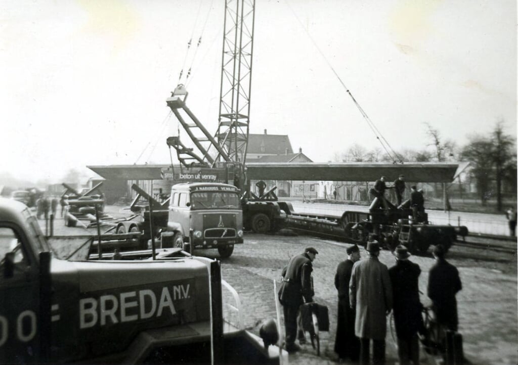 Het station in Oostrum,  1964.