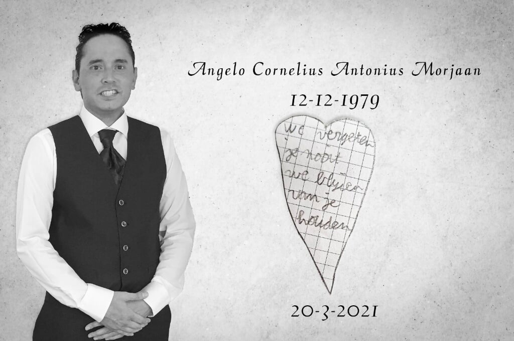 Angelo Morjaan overleed plotseling op 20 maart van dit jaar.