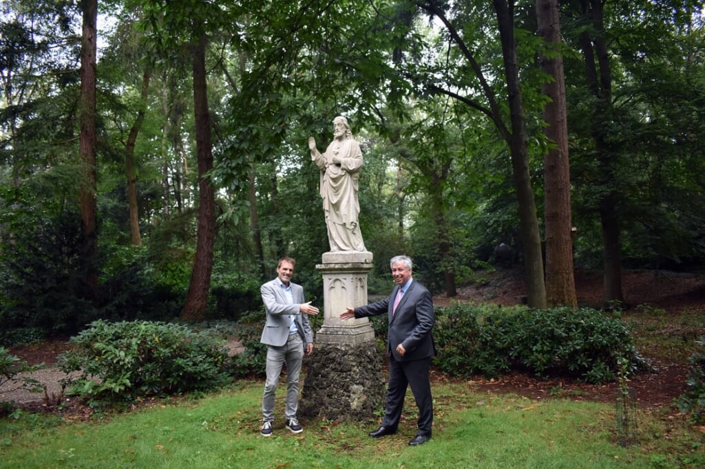 Ludo Gommans en Odapark-voorzitter Patrick van der Broeck. 