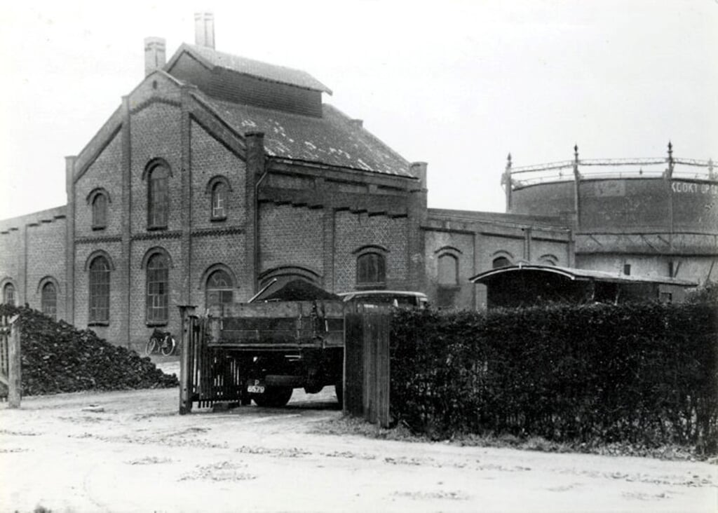 De oude gasfabriek rond het jaar 1939 in Venray.