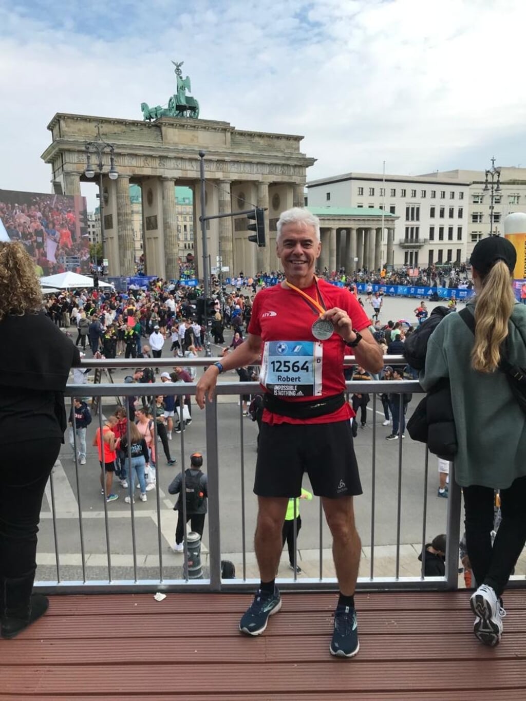 Robert Arts nam deel aan de marathon van Berlijn. 