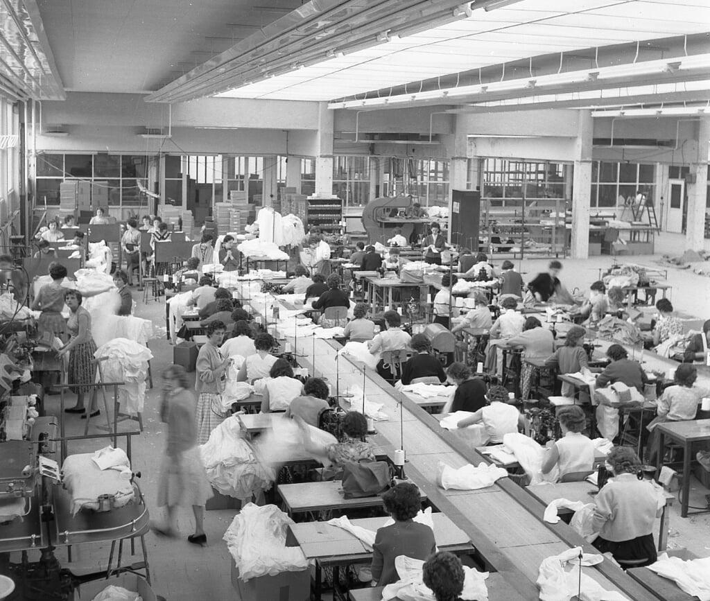 Tricotagefabriek Frans Beeren en Zonen in 1958.                                                         Foto: Gerard Kruysen