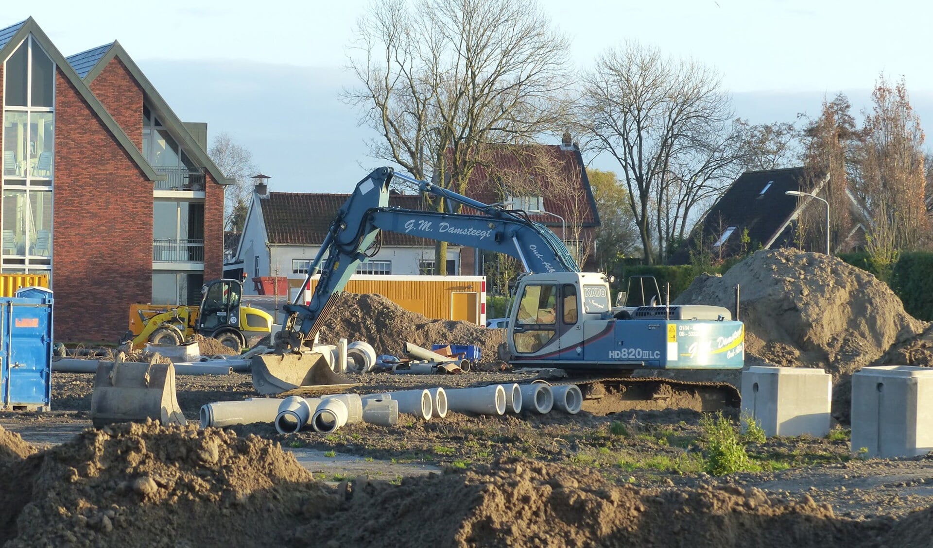 De werkzaamheden zijn in volle gang. Foto: Herman Maas