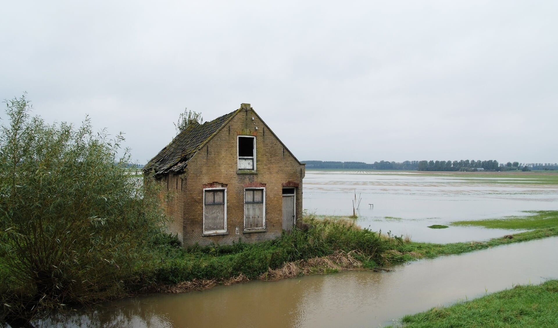 In oktober 2013 was er na hevige regenval veel wateroverlast op Goeree-Overflakkee.