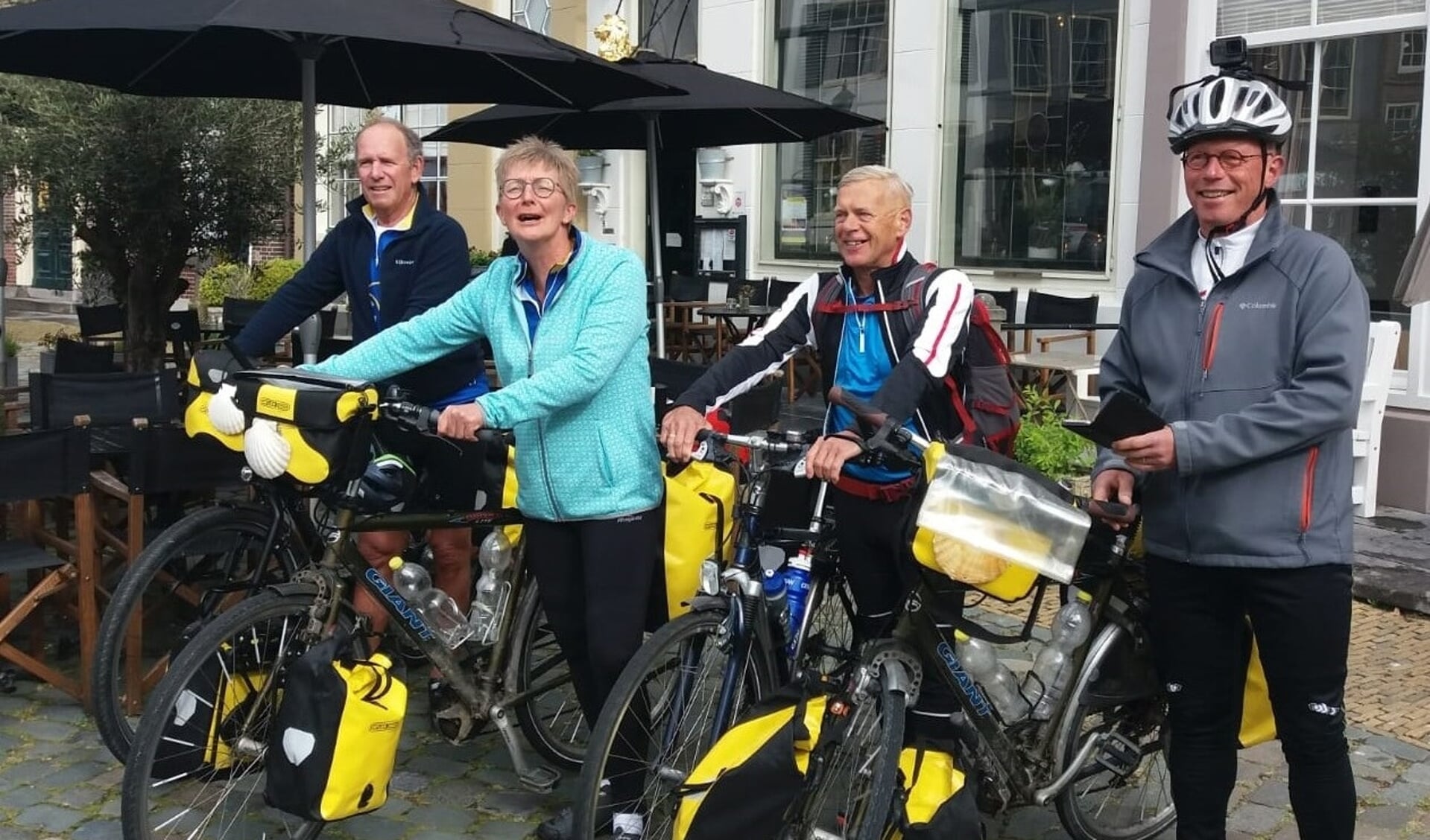 Wim Boerbooms, Aline Huizenga, Hilbert Kikkert en Jan Hamers. Foto Goos K.Kroeze