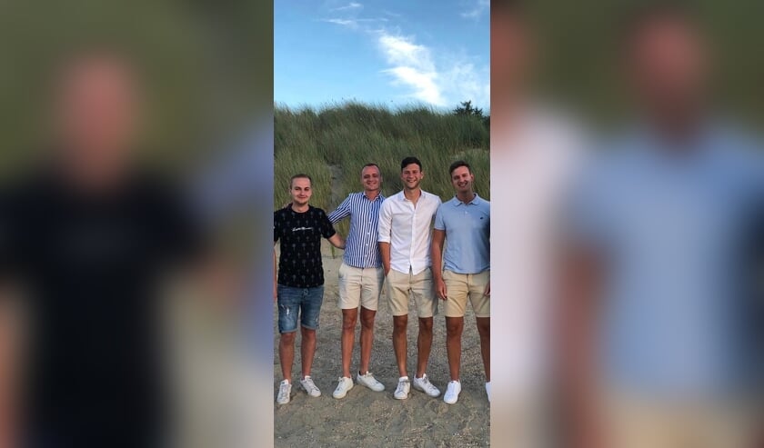 V.l.n.r. Wessel, Hendrik, Rinse en Tjeerd-Jan.