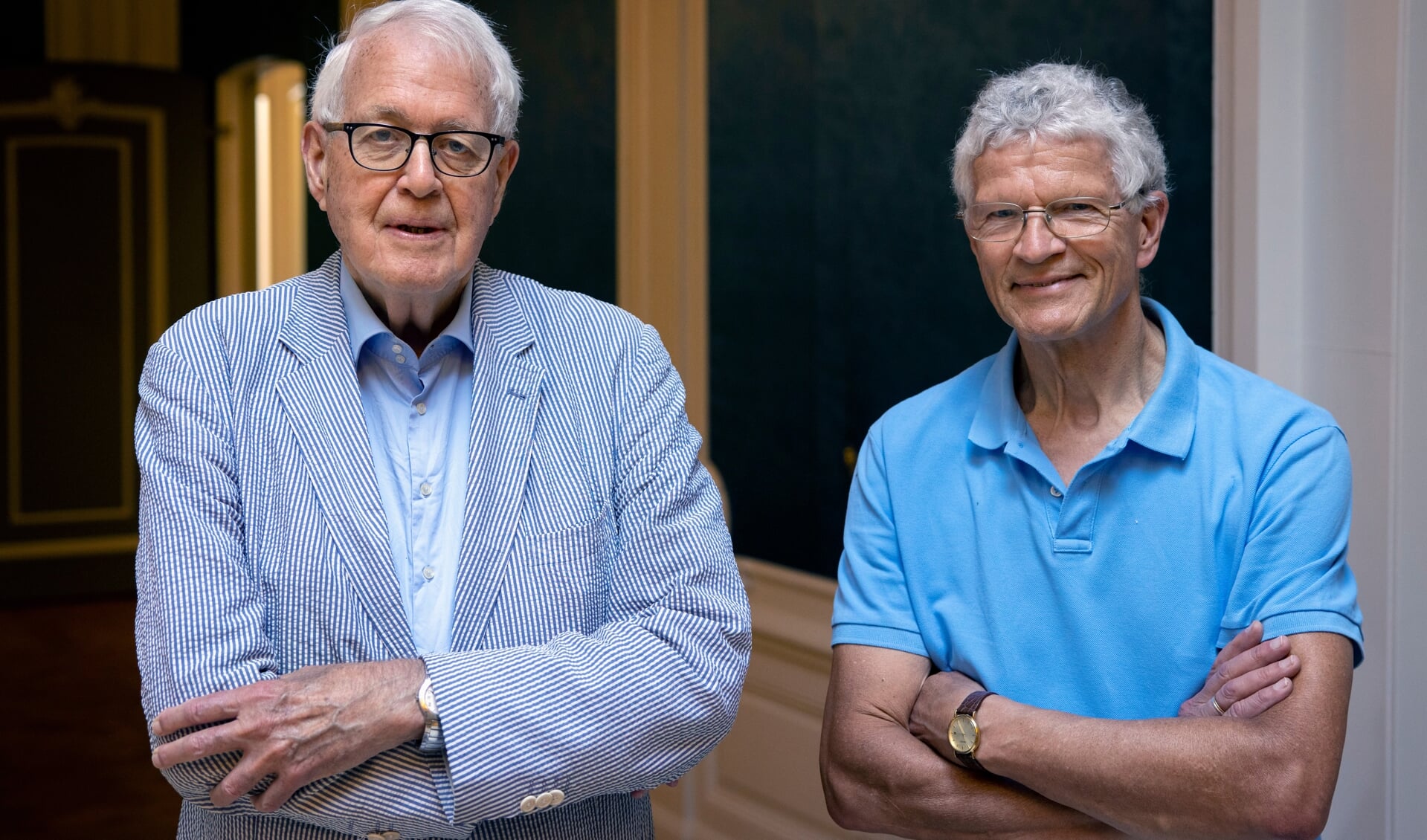 Bank en Bosser, auteurs van boek over de 25 Nederlandse eilanden (Foto: Bob Bronshoff).
