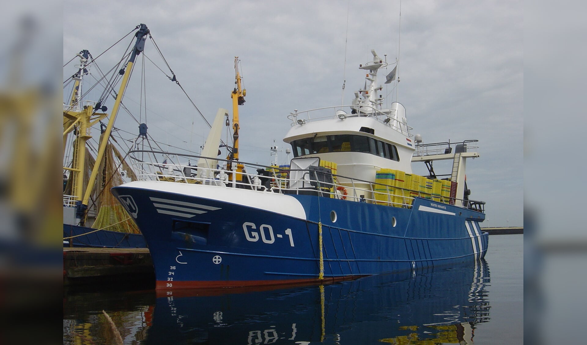 De GO-1 van de familie Melissant is een van de aanvoerders van pijlinktvis in Scheveningen. (Foto: W.M. den Heijer)
