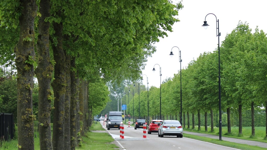 De tijdelijke verkeersremmende maatregelen op het Korteweegje hebben volgens de gemeente effect. (Foto: Gert Klok)