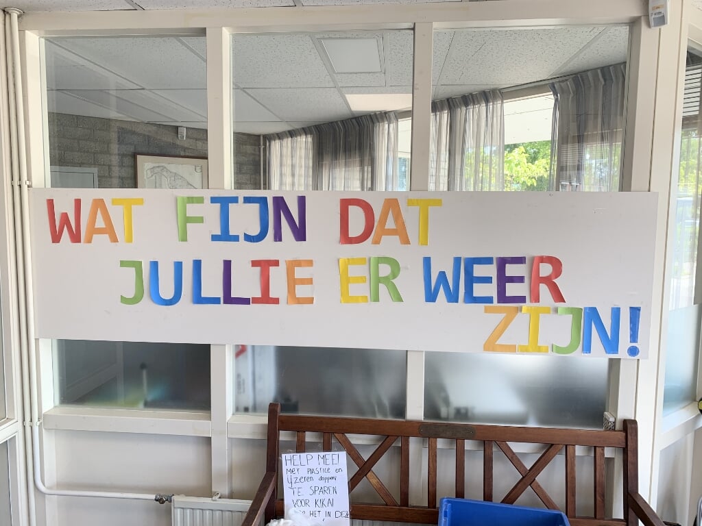 ...en dus was iedereen blij toen de school weer open mocht.