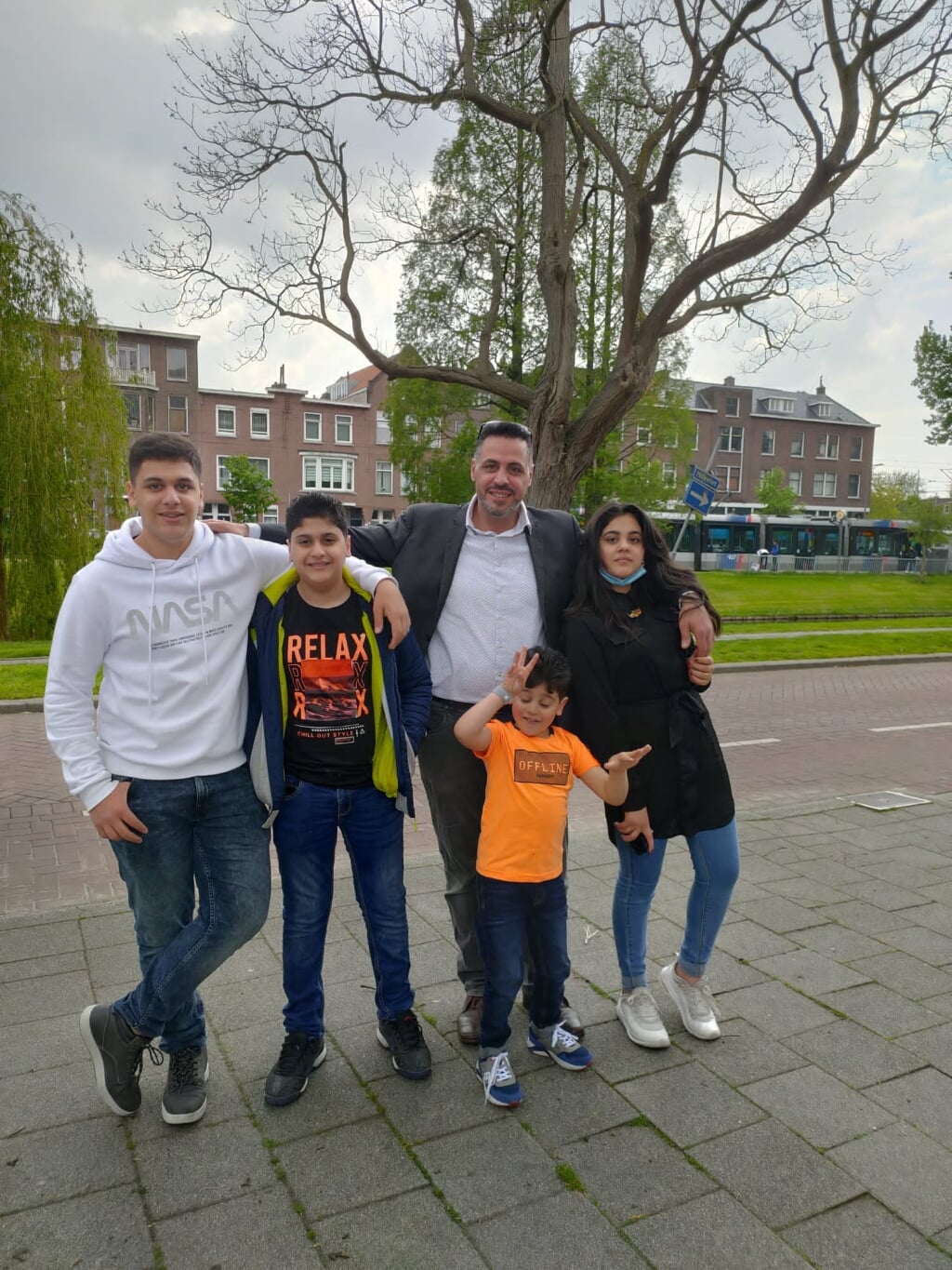 Foto: Habib Almadani en zijn gezin wonen sinds 2014 in Nederland.