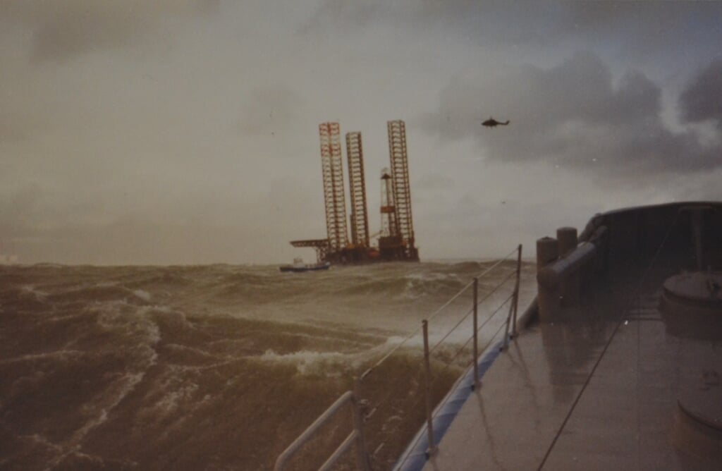 Olieplatform Gilbert Rowe, 15 februari 1990.
