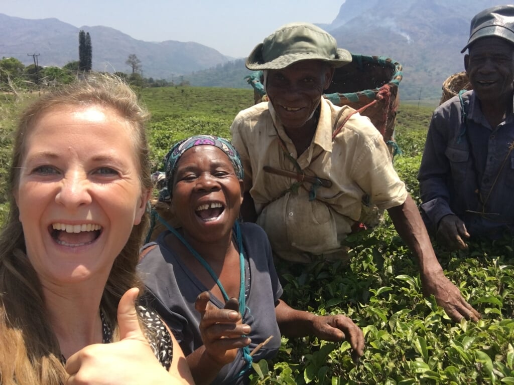 GZB-medewerker Linda Stuut op bezoek in Mozambique (Foto: GZB).