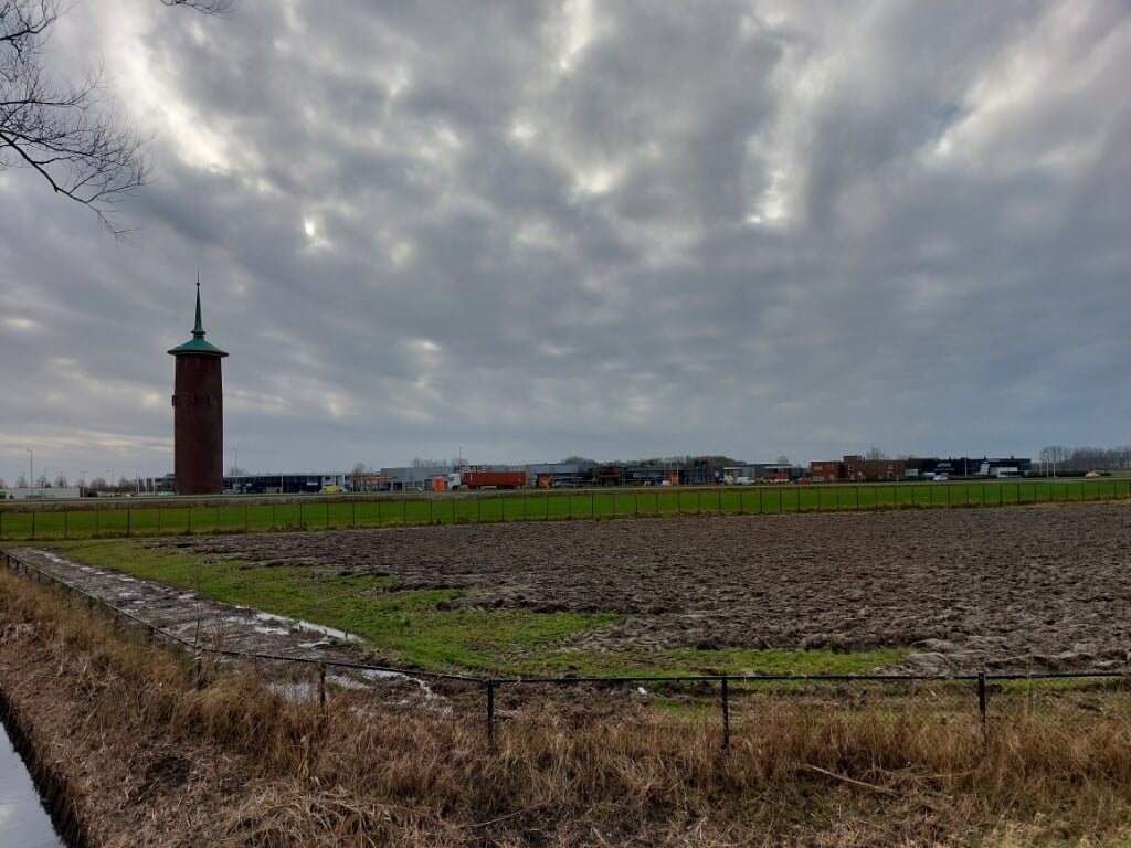 Bedrijventerrein De Watertoren in Dirksland. 