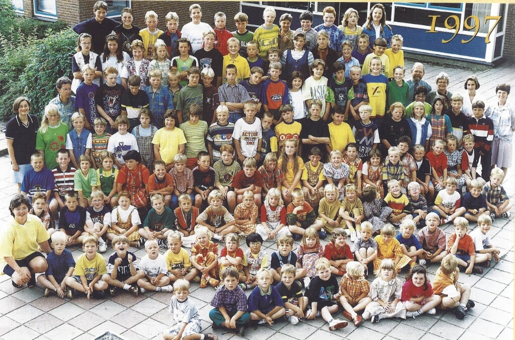 De schoolbevolking in het jaar 1997.