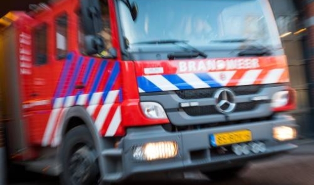 De brandweer was snel ter plaatse.