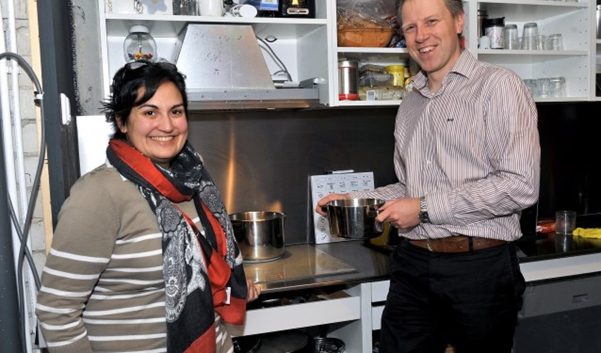 Ana en Martin Roders: koken op inductie bevalt prima. Foto: Erwin Dijkgraaf
