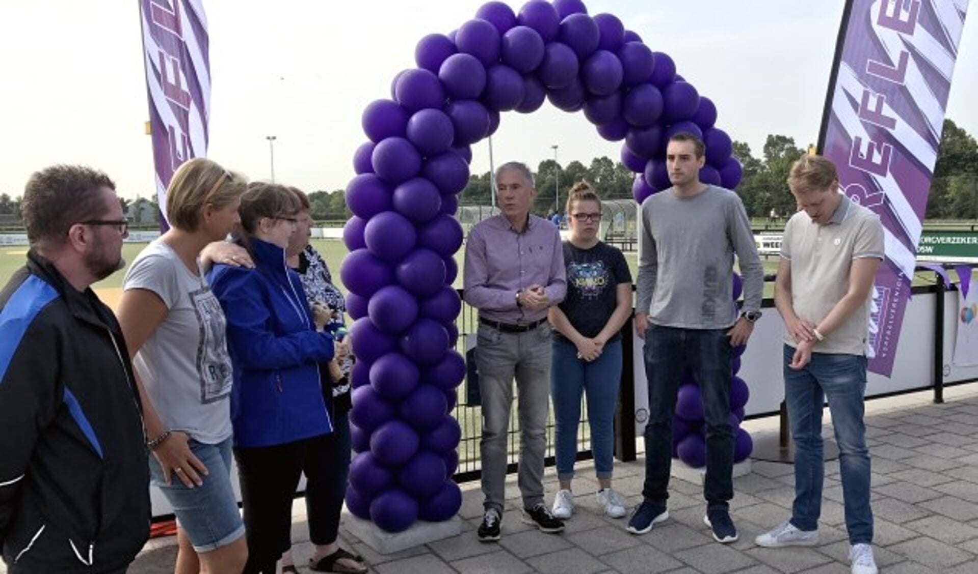 Feestelijke opening van de open dag bij Korfbalvereniging Refleks