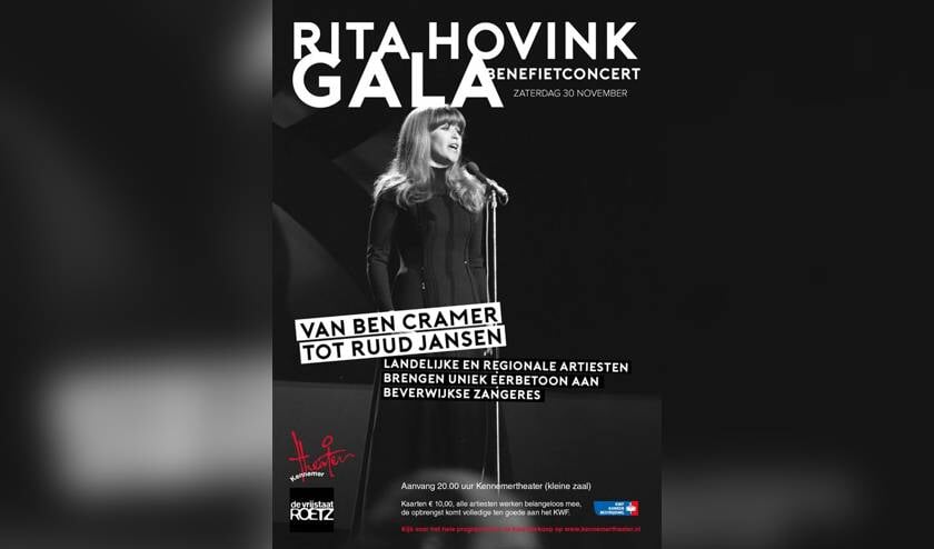 De poster van het Rita Hovink Gala.
