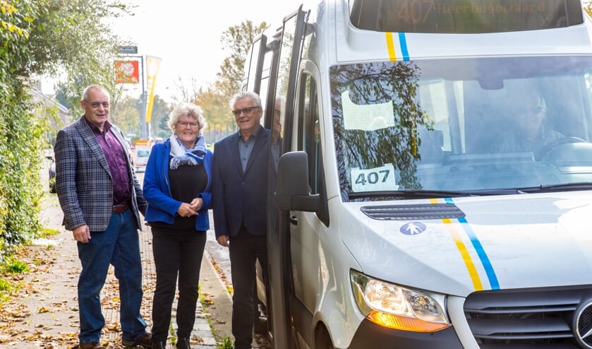 Piet Hoekstra (links), Greet Hartog en André van der Starre.