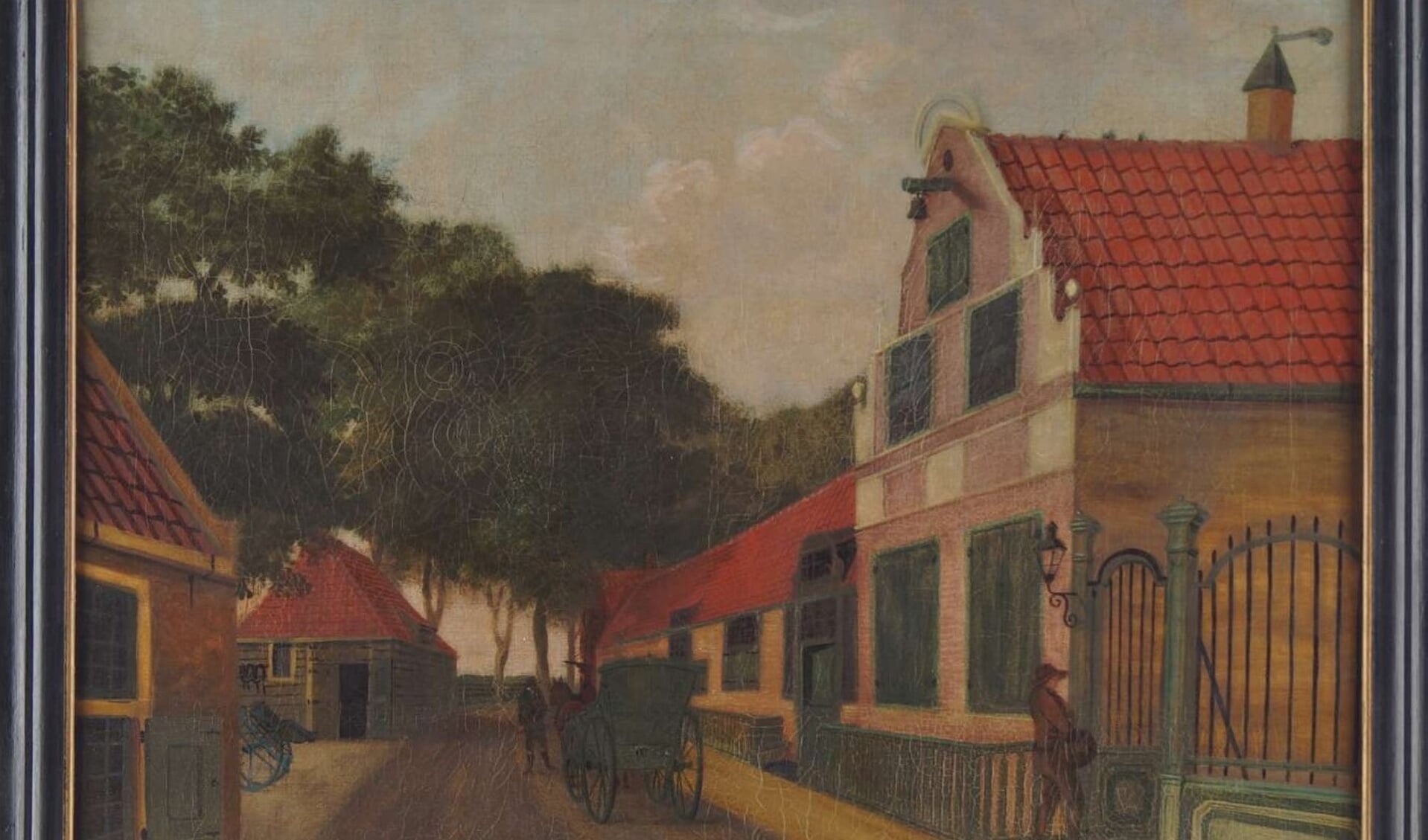 'Het Koggenhuis in Medemblik', geschilderd door Jacob Braaff.