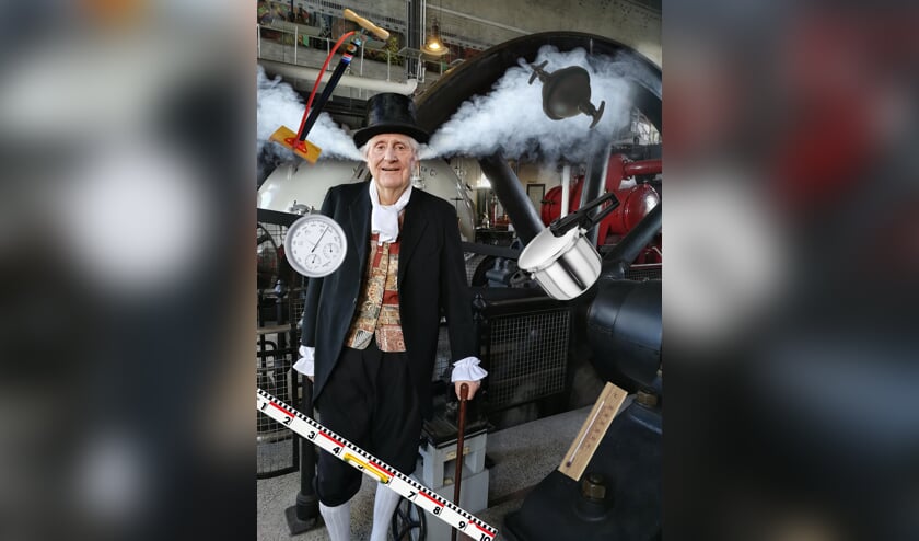 James Watt in het Stoommachinemuseum in Medemblik