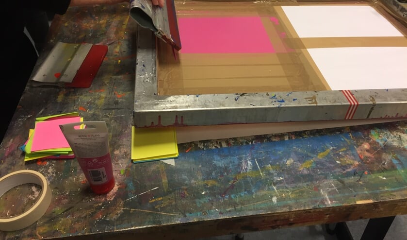 De workshop zeefdrukken start eind oktober.