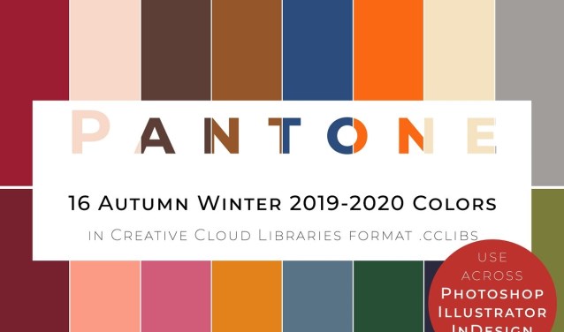 De 16 herfst-/winterkleuren van Pantone.