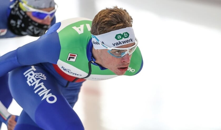 Daniel Niero in het pak van de Italiaanse ploeg.
