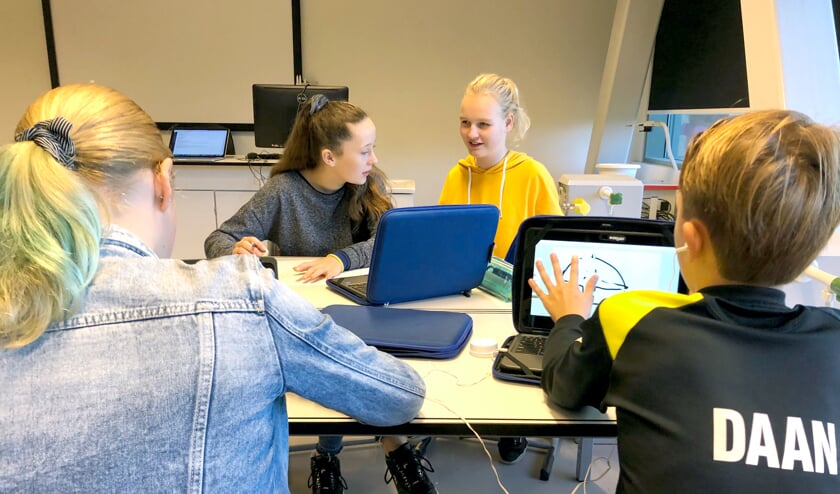 PCCHeiloo v.l.n.r. Eva (12 jaar, Heiloo), Maud (12 jaar, Heiloo), Iza (12 jaar, Limmen), Daan (12 jaar, Akersloot)