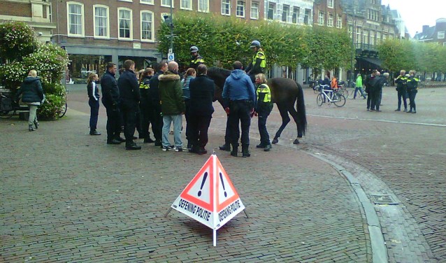 Pas op, hier wordt geoefend.