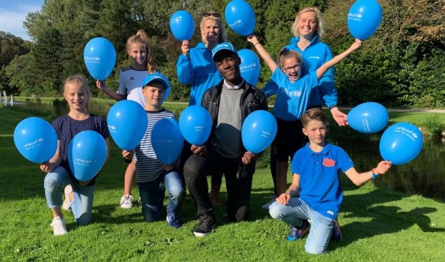 Het Streekbos kleurt weer blauw tijdens de UNICEF Loop.