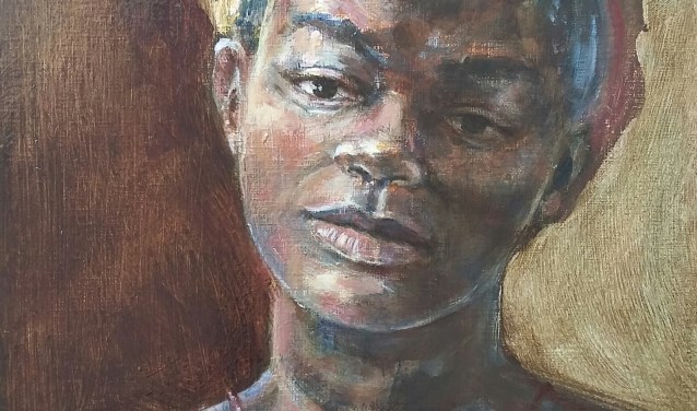 Tanzaniaans meisje wat model heeft gestaan voor de Rembrandt tentoonstelling