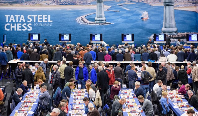 Beeld van het Tata Steel Chess Tournament 2019.