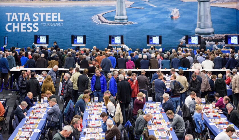 Beeld van het Tata Steel Chess Tournament 2019.