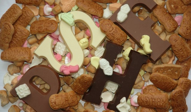 Chocoladeletters en strooigoed... Lekker!